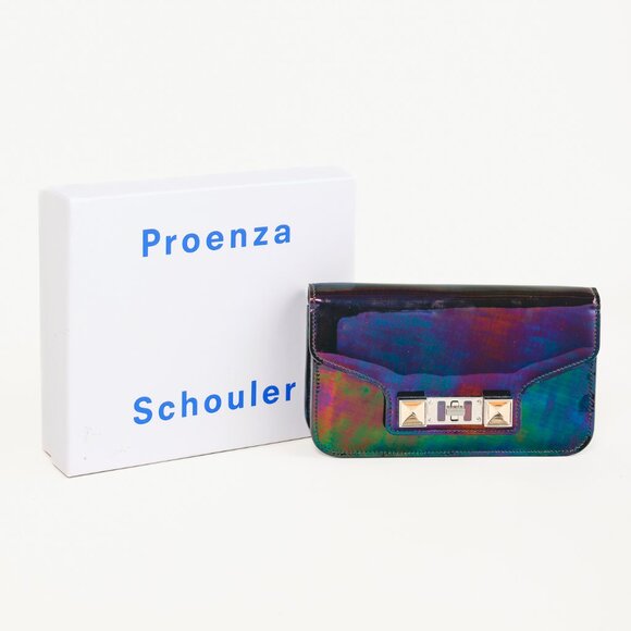 Proenza Schouler PS11 Oil Slick Leather Chain Wallet - Picture 13 of 13